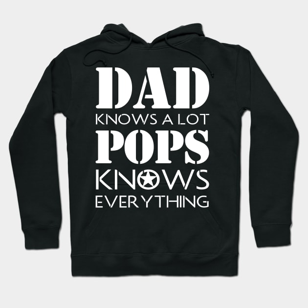 DAD KNOWS A LOT POPS KNOWS EVERYTHING Hoodie by HelloShop88